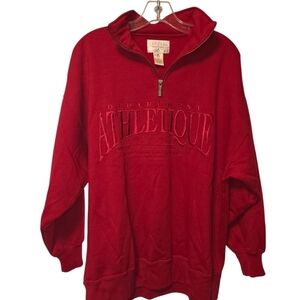 Express vintage red embroidered sweatshirt oversized XS (fits like a med/large)